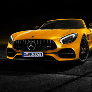 Yellow Mercedes Benz Stylish