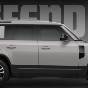 White Land Rover Defender