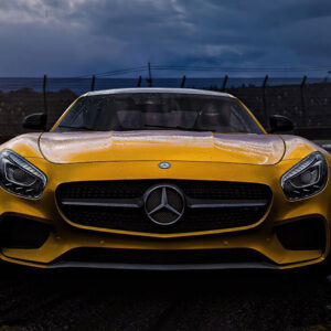 Yellow Marcedes Benz