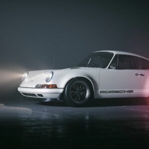 White Porsche 911 Side View