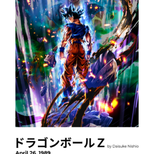 Dragon Ball Z Goku Ultra Instinct: Mastered Power Surge Metal Poster ⚡