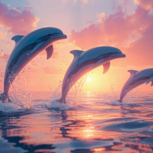 Dolphin Joyfull Poster