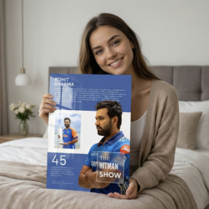 🏏 Rohit Sharma – The Hitman Show | Premium Metal Poster