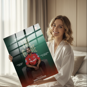 🏏 Shreyas Iyer – Rise With The Game | Premium Metal Poster