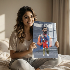 🏏 Virat Kohli – Elegance Meets Power | Premium 1mm Metal Poster
