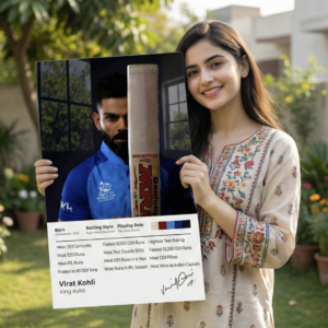 👑 Virat Kohli – Focus of a Champion | Premium 1mm Metal Poster