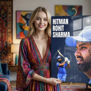 🔥 Hitman Rohit Sharma – Power & Precision | Premium 1mm Metal Poster