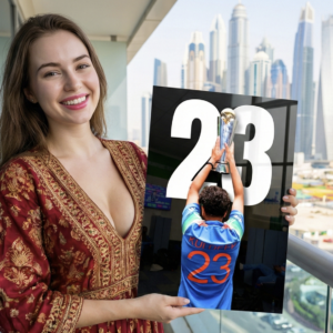 🏆🔥 Kuldeep Glory – Champions Moment | Premium 1mm Metal Poster