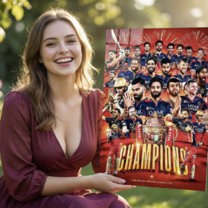 🏆 RCB Champions 2025 | Premium Team Edition – 1mm Metal Poster
