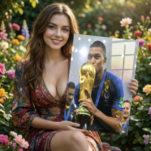 ⚽ World Champion Moment — Premium 1mm Metal Poster