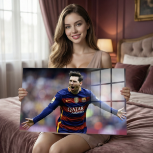 🐐 Lionel Messi #10 — GOAT Celebration Metal Poster (1mm)